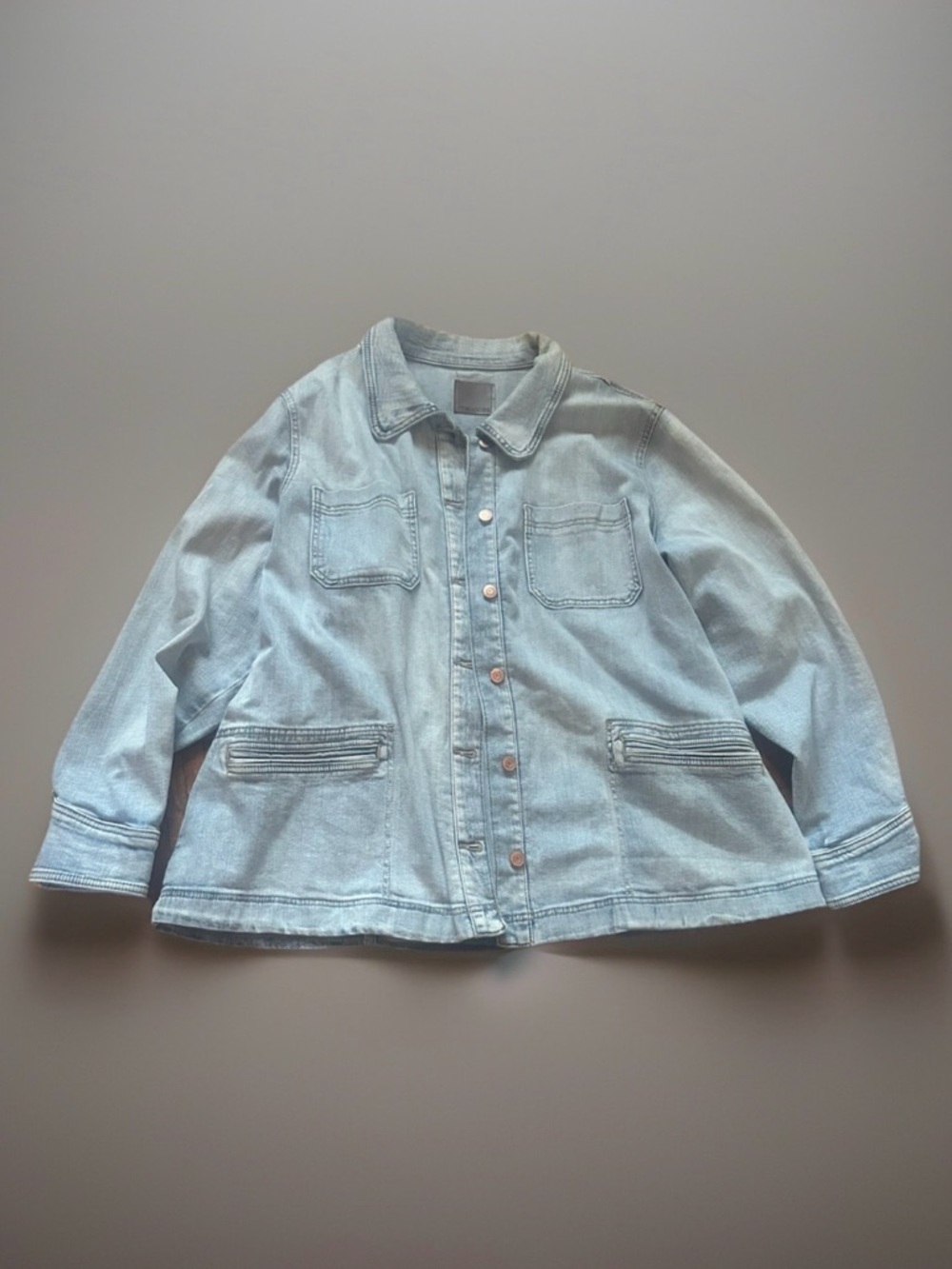 Maurices Light Wash Denim Jacket 2X